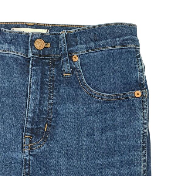 Madewell 10" High-Rise Skinny Jeans Women's 26 Medium Wash Blue Stretch - Picture 5 of 16